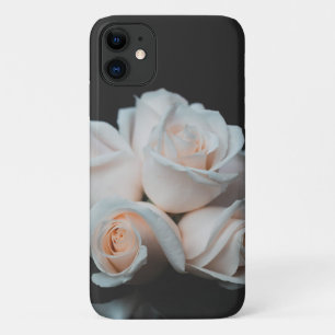 Elegant Pink and White Roses Photo Case-Mate iPhone Case