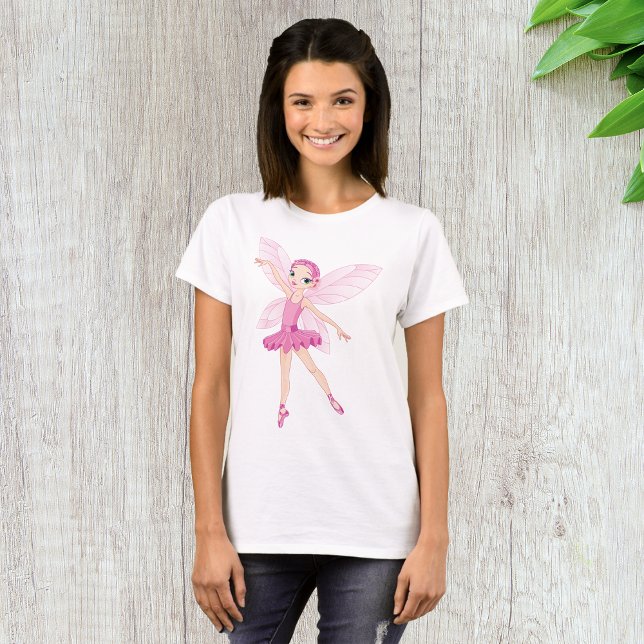 Elegant Pink Ballerina Fairy For Dance Lovers  T-Shirt (Creator Uploaded)