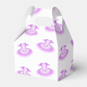 Elegant Pink Ballet Birthday Tutu Watercolour Favour Box