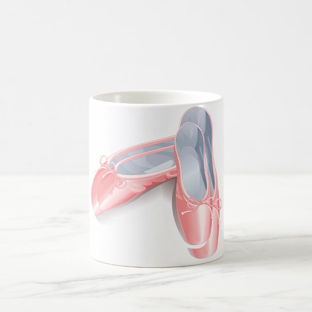 Elegant Pink Ballet Flats Cute Girly Dance Shoes  Coffee Mug (Creator Uploaded)