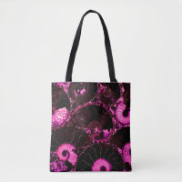 Elegant Pink black Nautilus fossil shell pattern