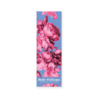 Elegant pink blue vintage floral art illustration