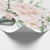 Pink Roses Gift Wrapping Paper Floral