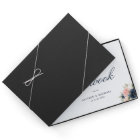 Elegant pink blush & navy floral wedding guestbook