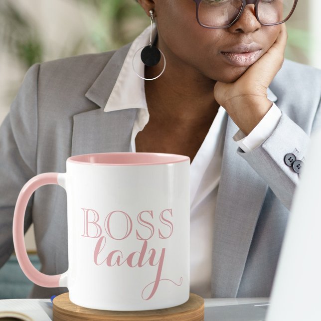 Elegant Pink Boss Lady Corporate Gift Mug (Elegant Pink Boss Lady Corporate Gift Mug)