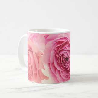 Elegant pink bouquets  coffee mug