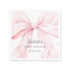 Elegant Pink Bow Baby Bridal Shower