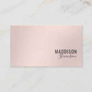 Elegant pink business card