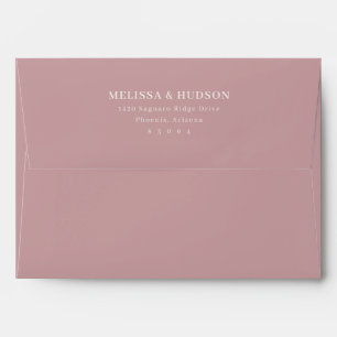Elegant Pink Calligraphy Envelope