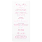 Elegant Pink Chinoiserie Crest Wedding Program
