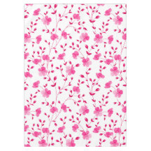 Elegant pink  Daisy Floral  Tablecloth