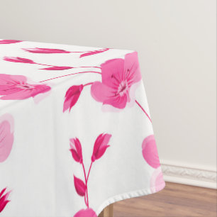 Elegant pink  Daisy Floral  Tablecloth