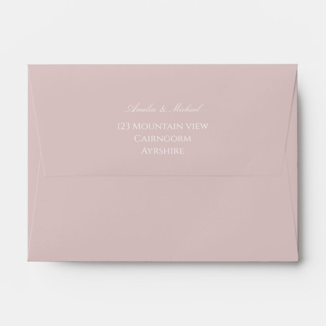 Elegant Pink Envelopes (Back (Top Flap))