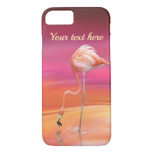 Elegant Pink Flamingo Surreal Pastels Personalise Case-Mate iPhone Case