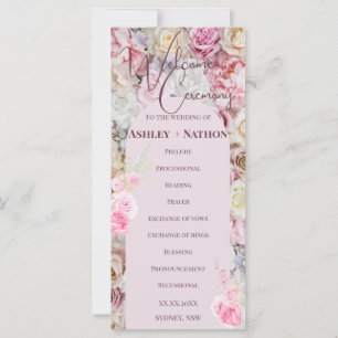 Elegant Pink Floral Arch Summer Wedding Ceremony