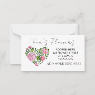 Elegant pink floral design Thank you  Card