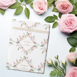 Elegant Pink Floral Gold Script Custom Wedding Wrapping Paper<br><div class="desc">Lovely pink and ivory floral wrapping paper with a beautiful diamond wreath of pretty blush and ivory peonies. This beautiful peony flower wedding gift wrap features the couple's names personalised in the design with gold script. Customise this cute wrapping paper for your friends on their special day or use this...</div>