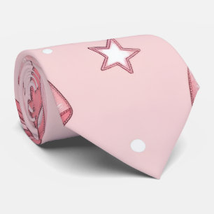Elegant Pink Floral Neck Tie for Wedding & Party