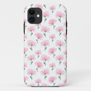 Elegant Pink Floral Pattern Case-Mate iPhone Case