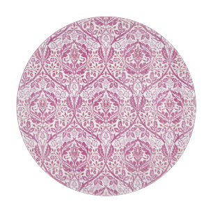 Elegant Pink Floral Pattern Cutting Board