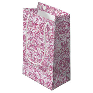 Elegant Pink Floral Pattern Small Gift Bag