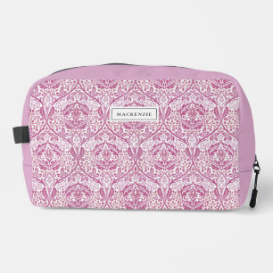 Elegant Pink Floral Pattern Toiletry Bag