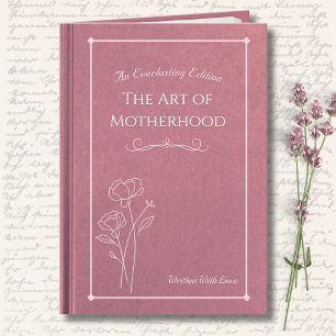 Elegant Pink Floral Storybook Mother’s Day Photo Card