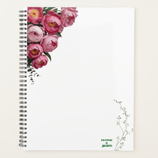 Elegant Pink Floral Wedding Welcome Sign  Planner