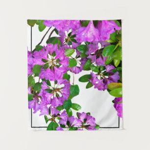 Elegant pink florals pink azaleas pink flowers tapestry