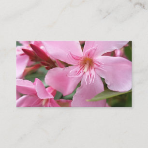 Elegant Pink Flower Floral Business Card Botanical
