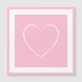 Elegant Pink Flower, Framed Valentine's Card