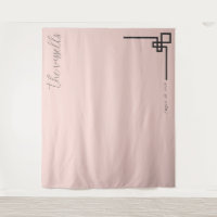 Elegant Pink Geometric Calligraphy