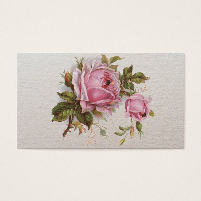 Elegant Pink Girly Vintage Cute Rose (Front)