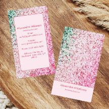 Elegant Pink Glitter Branding