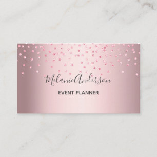 Elegant Pink Glitter  Business Card