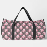 Elegant Pink Grey Art Deco Vintage Pattern