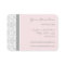 Elegant Pink Grey Damask Business Cards