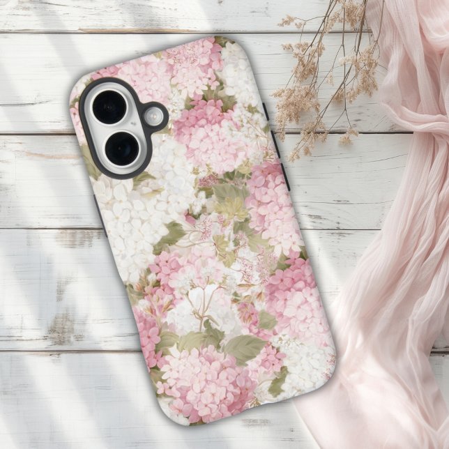 Elegant Pink Hydrangea Watercolor  Case-Mate iPhone Case (Creator Uploaded)