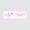 Elegant pink lips handwritten script calligraphy