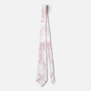 Elegant Pink Marble Neck Tie