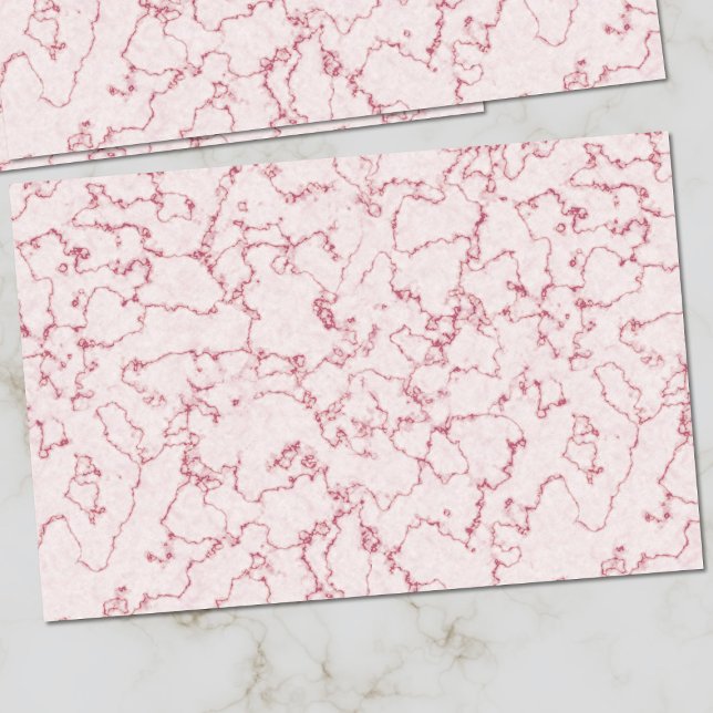 Elegant Pink Marble Stone Texture Tissue Paper (Pink marble tissue paper just for you)