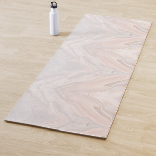 Elegant Pink Marble Yoga Mat for Stylish Workouts