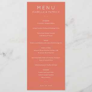 Elegant Pink Menu Template