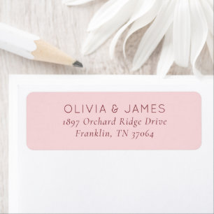 Elegant Pink Minimalist Invitation