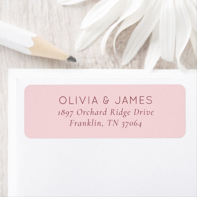 Elegant Pink Minimalist Invitation (Insitu)