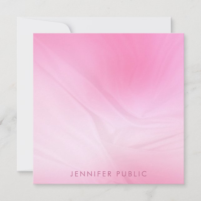Elegant Pink Modern Minimalist Template Trendy (Front)