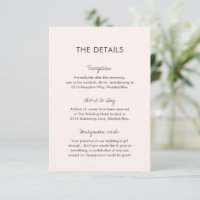 Elegant Pink Modern Wedding