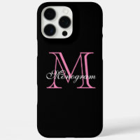 Elegant Pink Monogram