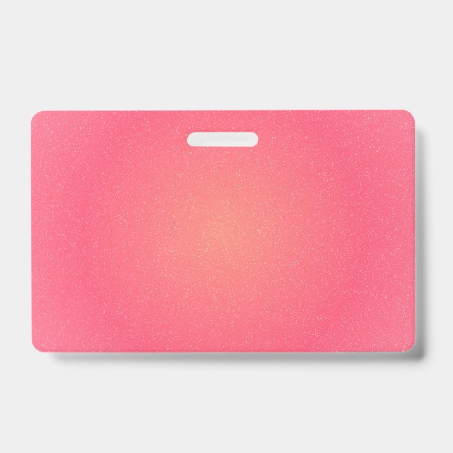 Elegant Pink Name Badge ID Badge (Front)