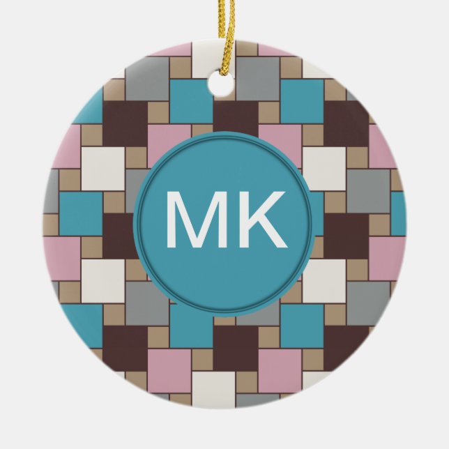 Elegant Pink Nectar Ceramic Tree Decoration (Front)